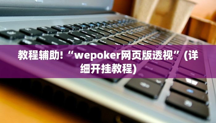 教程辅助!“wepoker网页版透视”(详细开挂教程)